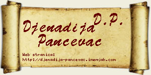 Đenadija Pančevac vizit kartica